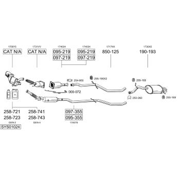 Výfukový systém BOSAL SYS01024