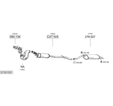 Výfukový systém BOSAL SYS01051