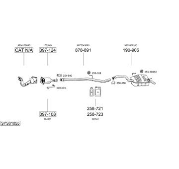 Výfukový systém BOSAL SYS01055