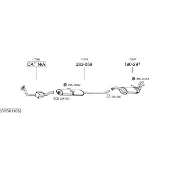 Výfukový systém BOSAL SYS01105