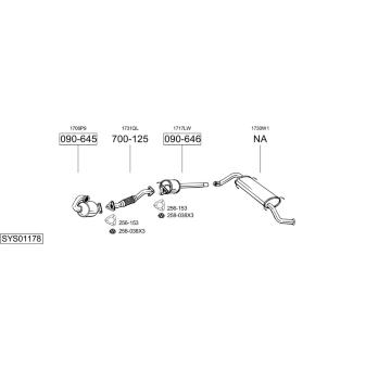 Výfukový systém BOSAL SYS01178