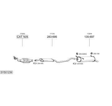 Výfukový systém BOSAL SYS01239