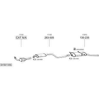 Výfukový systém BOSAL SYS01355