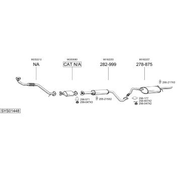 Výfukový systém BOSAL SYS01448