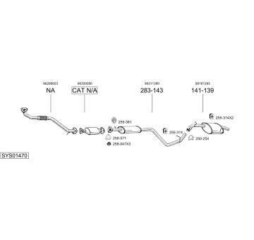 Výfukový systém BOSAL SYS01470