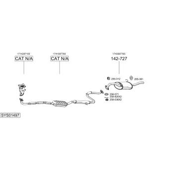 Výfukový systém BOSAL SYS01497