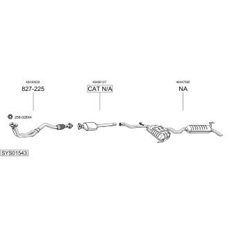 Výfukový systém BOSAL SYS01543