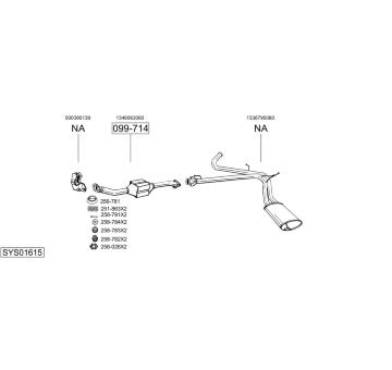 Výfukový systém BOSAL SYS01615