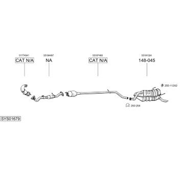 Výfukový systém BOSAL SYS01679