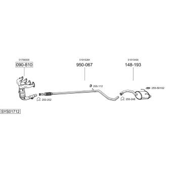 Výfukový systém BOSAL SYS01712