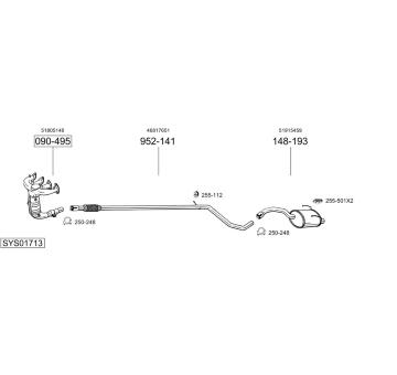 Výfukový systém BOSAL SYS01713