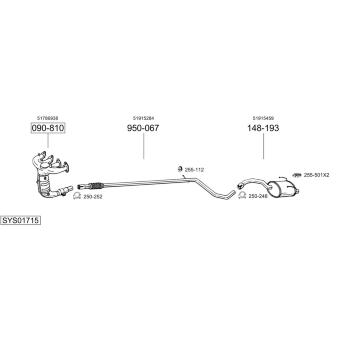 Výfukový systém BOSAL SYS01715