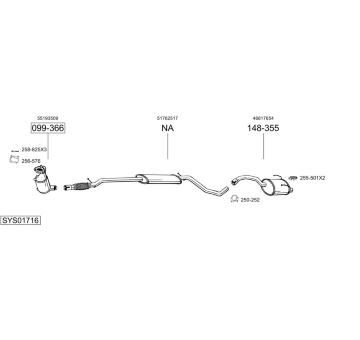Výfukový systém BOSAL SYS01716
