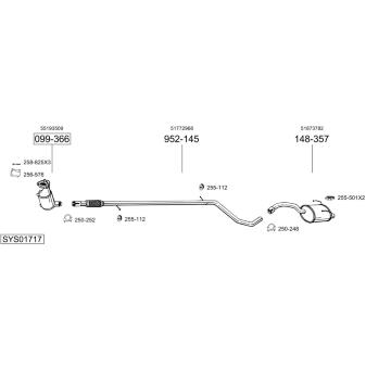 Výfukový systém BOSAL SYS01717