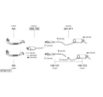 Výfukový systém BOSAL SYS01721