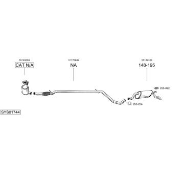 Výfukový systém BOSAL SYS01744