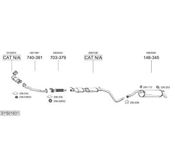 Výfukový systém BOSAL SYS01831
