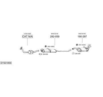 Výfukový systém BOSAL SYS01858