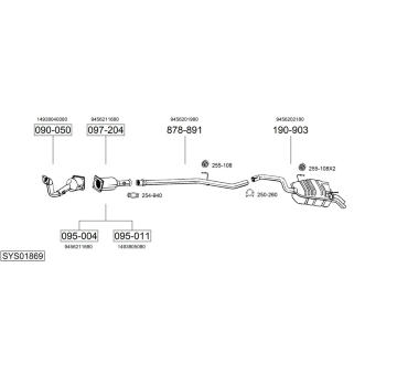 Výfukový systém BOSAL SYS01869