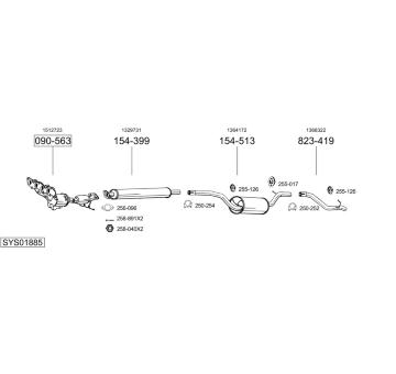 Výfukový systém BOSAL SYS01885