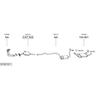 Výfukový systém BOSAL SYS01911