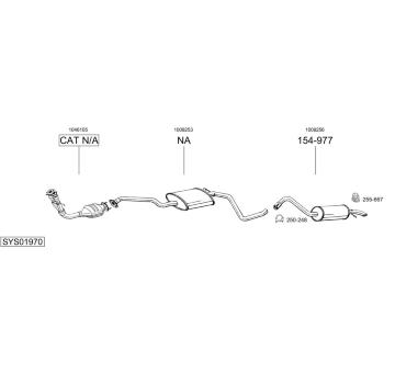 Výfukový systém BOSAL SYS01970