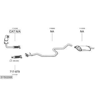 Výfukový systém BOSAL SYS02008