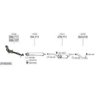 Výfukový systém BOSAL SYS02055