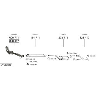 Výfukový systém BOSAL SYS02059