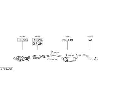 Výfukový systém BOSAL SYS02066