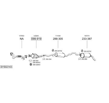 Výfukový systém BOSAL SYS02143