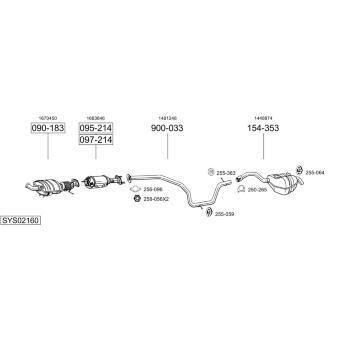 Výfukový systém BOSAL SYS02160