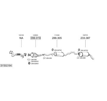 Výfukový systém BOSAL SYS02164