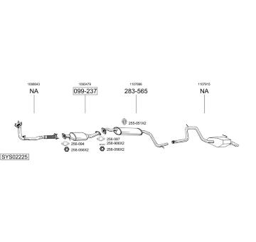 Výfukový systém BOSAL SYS02225
