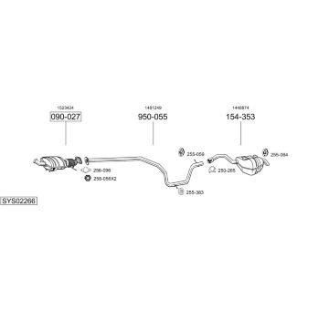 Výfukový systém BOSAL SYS02266