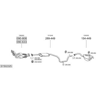 Výfukový systém BOSAL SYS02325