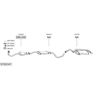 Výfukový systém BOSAL SYS02347
