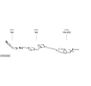 Výfukový systém BOSAL SYS02382