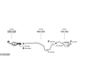 Výfukový systém BOSAL SYS02389