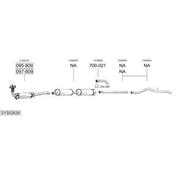 Výfukový systém BOSAL SYS02639