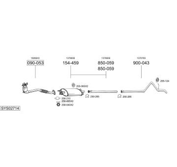 Výfukový systém BOSAL SYS02714