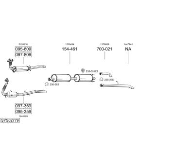 Výfukový systém BOSAL SYS02779