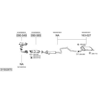 Výfukový systém BOSAL SYS02875