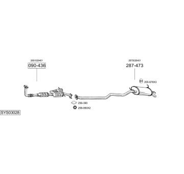 Výfukový systém BOSAL SYS03028