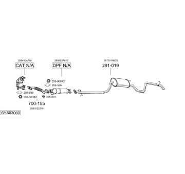 Výfukový systém BOSAL SYS03060