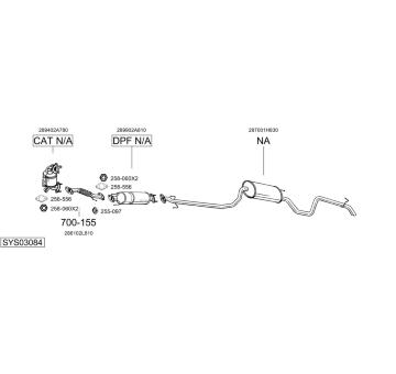 Výfukový systém BOSAL SYS03084