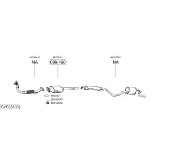 Výfukový systém BOSAL SYS03133