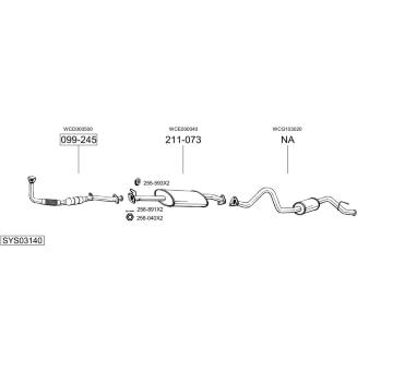Výfukový systém BOSAL SYS03140