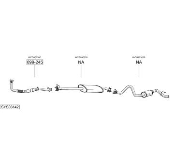 Výfukový systém BOSAL SYS03142