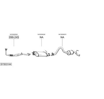 Výfukový systém BOSAL SYS03144